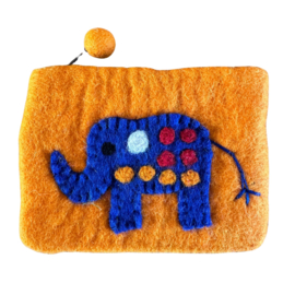 Portemonnee/etui olifant oranje