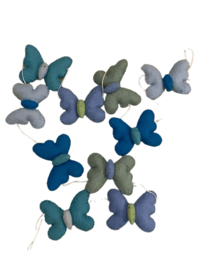 Slinger vilt vlinders blauw-groentinten