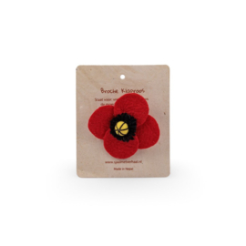 Broche vilt klaproos