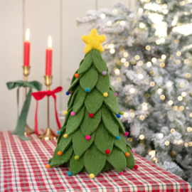 Kerstboom Sjaal met Verhaal  groen-multicolor