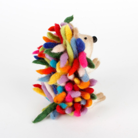 Eiwarmer/decoratie egel multicolor