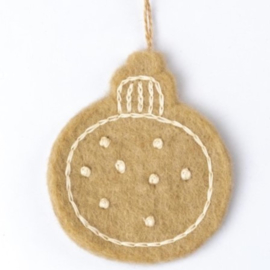Kerstbal 2D Sjaal met Verhaal wit