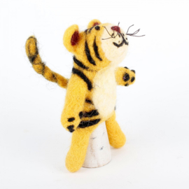 Vingerpopje vilt 3D tijger