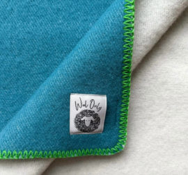 Plaid Jowollina Doubleface aqua-wolwit