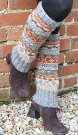 Beenwarmers Pachamama Fairisle grijs