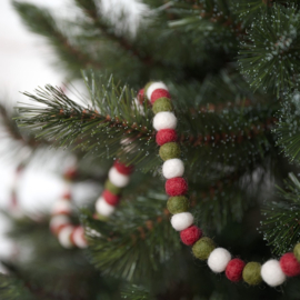 Slinger viltballetjes mistletoe kleuren