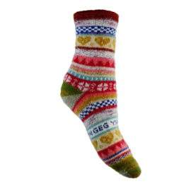 Sokken maat 36-40 Woolmix roestrood