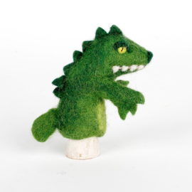 Vingerpopje vilt 3D krokodil