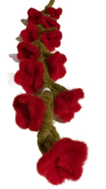 Bloem vilt tak rood