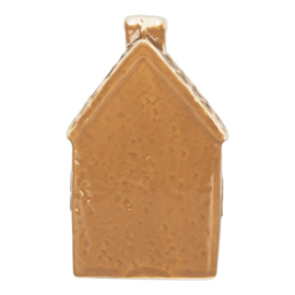 Huisje met LED Clayre & Eef peperkoek pannendak