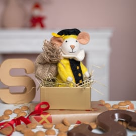 Eiwarmer/decoratie Sinterklaas Pietermuis geel
