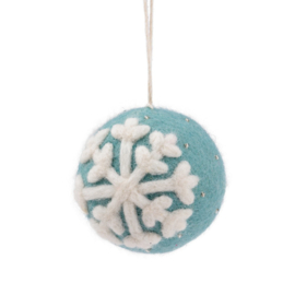 Kerstbal Sjaal met Verhaal sneeuwvlok