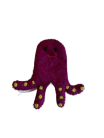 Vingerpopje vilt octopus