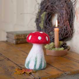Eiwarmer/decoratie paddenstoel