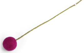 Bloem vilt craspedia S cerise