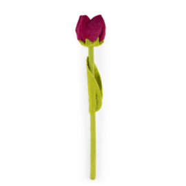 Bloem vilt tulp multicolor cerise