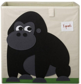 Opbergbox 3 Sprouts  (past in IKEA Kallax kast) gorilla