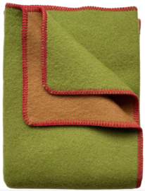 Plaid Jowollina Doubleface groen-camel
