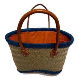 Mand met sluitkoord XS blauw-naturel