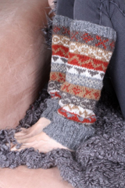 Beenwarmers Pachamama Fairisle grijs