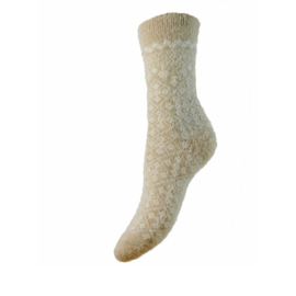 Sokken maat 36-40 Woolmix beige