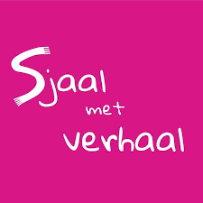 Hanger Sjaal met Verhaal schaatsster wit