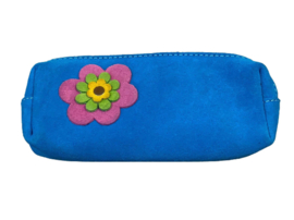 Etui suède blauw