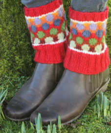 Beenwarmers Pachamama noppen rood