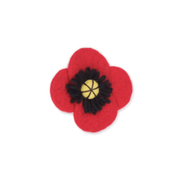 Broche vilt klaproos