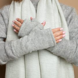 Handwarmers Sjaal met Verhaal Cosy lichtgrijs