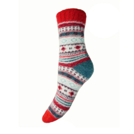 Sokken maat 36-40 Woolmix roestrood
