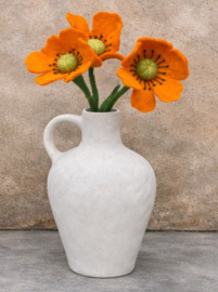 Bloem vilt klaproos oranje