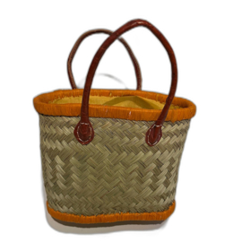 Mand met sluitkoord XS oranje-naturel