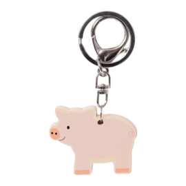 Houten sleutelhanger boerderijdieren - geit