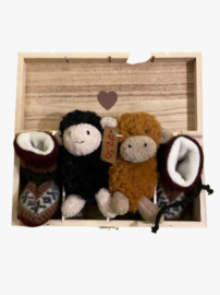 Babybox L slofjes en knuffels