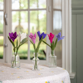 Bloem vilt krokus lichtblauw