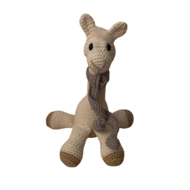 Giraffe gehaakt met sjaal mint