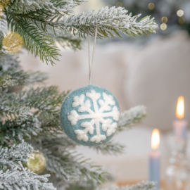 Kerstbal Sjaal met Verhaal sneeuwvlok