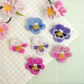 Broche vilt viooltje