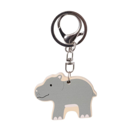 Houten sleutelhanger wilde dieren - giraffe