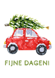 Kerstkaart KvdE Kerstboom