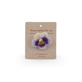 Broche vilt viooltje