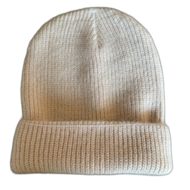 Beanie effen beige