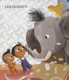 Boekje Niet dit huisdier met vingerpopje olifant
