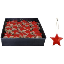 Kersthanger ster rood