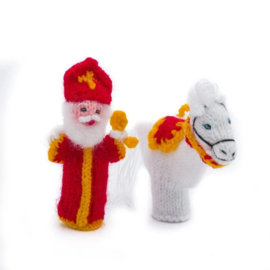 Vingerpopjes gebreid Sinterklaas met Amerigo