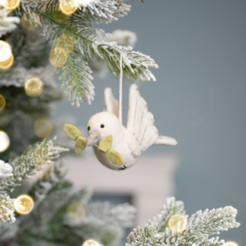 Hanger Sjaal met Verhaal vogel vredesduif met takje