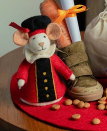 Eiwarmer/decoratie Sinterklaas Pietermuis rood