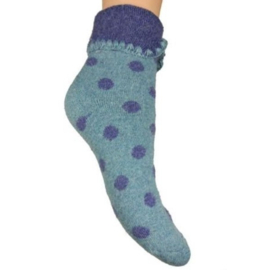 Sokken maat 36-40 Woolmix blauw