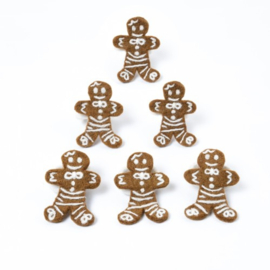 Kersthanger Sjaal met Verhaal gingerbread cookie popje
